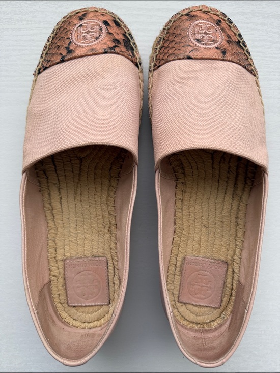 Tory Burch Shoes - Tory Burch Blush Pink Espadrille Slip-On Flats